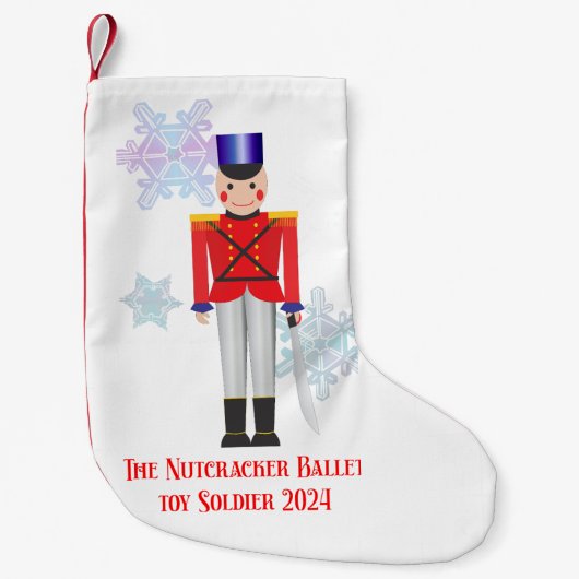 Nutcracker Toy Soldier Weihnachts-Strumpf Kleiner Weihnachtsstrumpf (Vorderseite)