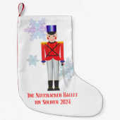 Nutcracker Toy Soldier Weihnachts-Strumpf Kleiner Weihnachtsstrumpf (Vorderseite)