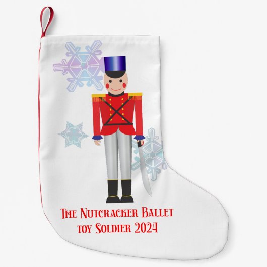 Nutcracker Toy Soldier Weihnachts-Strumpf Kleiner Weihnachtsstrumpf (Vorderseite)