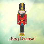 Nutcracker Toy Soldier Weihnachtsklammer Fensteraufkleber (Blatt 3)
