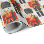 Nutcracker Toy Soldier Xmas Weihnachtskids Geschenkpapier (Rolleneckpunkt)