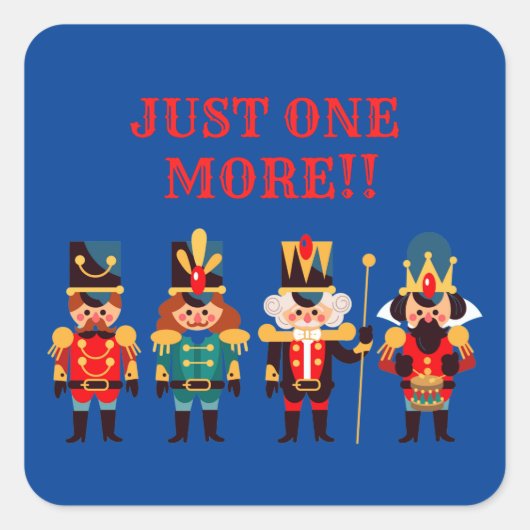 Nutcracker Toy Soldiers Square Sticker (Vorderseite)