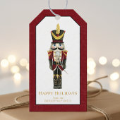 Nutcracker Traditional Christmas Personalized Red  Geschenkanhänger