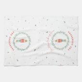 Nutcracker traditionelle botanische niedliche Weih Geschirrtuch (Horizontal)