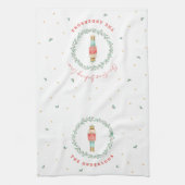 Nutcracker traditionelle botanische niedliche Weih Geschirrtuch (Vertikal)