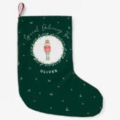 Nutcracker traditionelle botanische niedliche Weih Kleiner Weihnachtsstrumpf (Vorderseite)