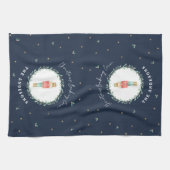 Nutcracker traditionelle botanische Weihnachten Geschirrtuch (Horizontal)