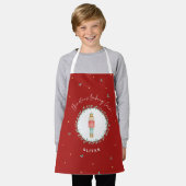 Nutcracker traditionelle botanische Weihnachten Schürze (Getragen)