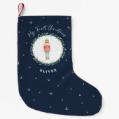 Nutcracker traditionelle botanische Weihnachtsnach Kleiner Weihnachtsstrumpf (Vorderseite)