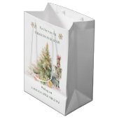 Nutcracker Tree Baby 1. Weihnachtsgeschenktasche Mittlere Geschenktüte (Vorderseite Schrägansicht)