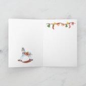 Nutcracker Tree Grandson Weihnachtskarte Karte (Innenseite)