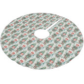 Nutcracker Tree Skirt Polyester Weihnachtsbaumdecke (Schrägansicht)