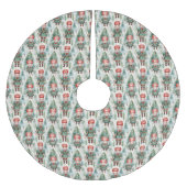 Nutcracker Tree Skirt Polyester Weihnachtsbaumdecke (Vorderseite)