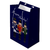 Nutcracker Trio, Blue-GIFT BAG Mittlere Geschenktüte (Vorderseite Schrägansicht)
