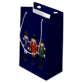 Nutcracker Trio, Blue GIFT BAG S Kleine Geschenktüte (Rückseite Schrägansicht)