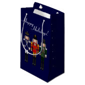 Nutcracker Trio, Blue GIFT BAG S Kleine Geschenktüte (Vorderseite Schrägansicht)