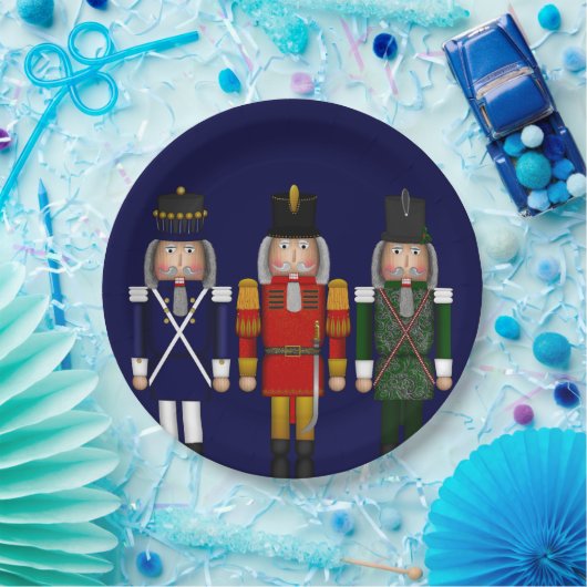 Nutcracker Trio-Blue-PAPER PARTY-TELLER Pappteller (Party)