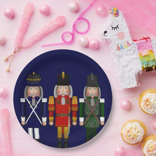 Nutcracker Trio-Blue-PAPER PARTY-TELLER Pappteller (Party)