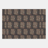 Nutcracker Trio Christmas Black Geschenkpapier Set (Vorderseite)