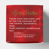 Nutcracker Trio-GASTGESCHENK-Box, quadratischer Bo Geschenkschachtel (Oben)