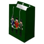 Nutcracker Trio-Green-GIFT BAG Mittlere Geschenktüte (Rückseite Schrägansicht)