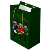 Nutcracker Trio-Green-GIFT BAG Mittlere Geschenktüte (Vorderseite Schrägansicht)