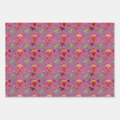 Nutcracker Trio Plum Black Green Geschenkpapier Set (Vorderseite)