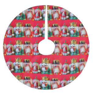 Nutcracker-Trio Polyester Weihnachtsbaumdecke