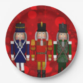Nutcracker Trio-Red Bokeh-PAPER PARTY TELLER (Vorderseite)