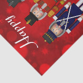 Nutcracker Trio-Red Bokeh-Tissue Wrapping Paper Seidenpapier (Ausschnitt)