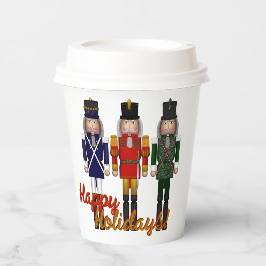 Nutcracker Trio-Red-Paper Cups Pappbecher (Vorderseite)