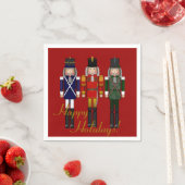 Nutcracker Trio-Red-PAPER PARTY NAPKINS Serviette (Beispiel)