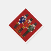 Nutcracker Trio-Red-PAPER PARTY NAPKINS Serviette (Ecke)