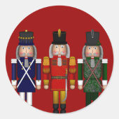Nutcracker Trio, Red-ROUND STICKERS (Vorderseite)