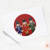 Nutcracker Trio, Red-ROUND STICKERS (Umschlag)