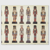 Nutcracker Trio Weihnachtswrapping Paper Sheet Geschenkpapier (Flach)
