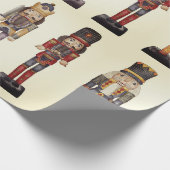Nutcracker Trio Weihnachtswrapping Paper Sheet Geschenkpapier (Ecke)