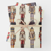 Nutcracker Trio Weihnachtswrapping Paper Sheet Geschenkpapier Set (Beispiel)