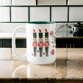 Nutcracker Trio Winter Wonderland Script Snowflake Zweifarbige Tasse