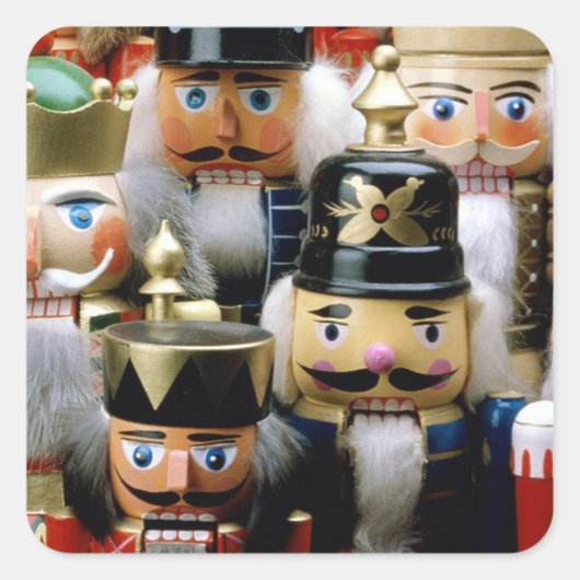 Nutcracker-Truppe Quadratischer Aufkleber (Vorderseite)