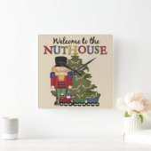 Nutcracker-Uhr Quadratische Wanduhr (Zuhause)