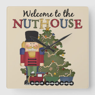 Nutcracker-Uhr Quadratische Wanduhr