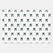 Nutcracker und Bows, Vintager Mutes Geschenkpapier Set (Vorderseite 2)