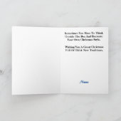 Nutcracker und Candy Cane Weihnachtskarte Karte (Innenseite)