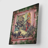 Nutcracker und der Mauskönig Vintag Quadratische Wanduhr (Winkel)