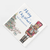 Nutcracker und Mäuse Weihnachts-Party Serviette (Ecke)