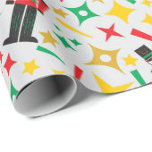 Nutcracker und Stars Weihnachtswächter Geschenkpapier (Rolleneckpunkt)