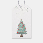 Nutcracker und Weihnachtsbaum Geschenkanhänger (Rückseite)