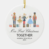 Nutcracker - unser erstes Weihnachten gemeinsam Keramik Ornament (Vorne)