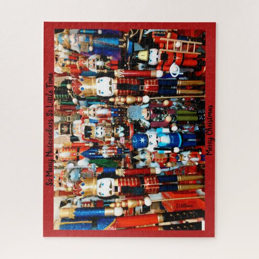 Nutcracker versteckt NAME Custom Christmas Geschen Puzzle (Vertikal)